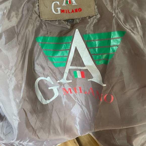 Suede Leather Bomber Jacket GA Milano Made in Italy Men’s Large - Picture 10 of 16